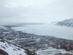 Вид с горы на Longyearbyen